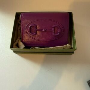 Gucci Purple Leather Wallet